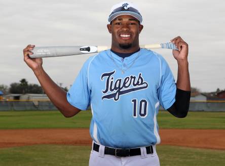Courtney Hawkins of Carroll High is one of the top high school outfielders on the board for the MLB Draft.