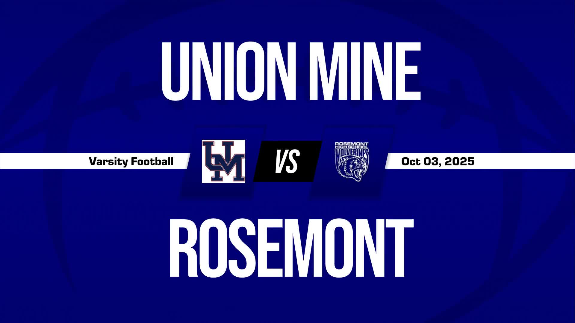 Football Game Preview: Union Mine Diamondbacks vs. El Dorado Cou