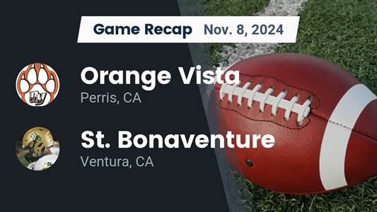 Football Recap: Orange Vista Falls Short of St. Bonaventure in t