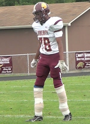 Damon Hodges made his high school football
debut this season.