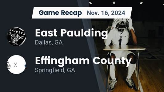 Football Recap: Effingham County Falls Short of East Paulding in