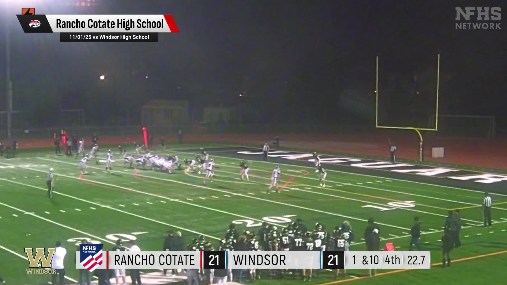 Football Recap: James Logan Falls Short of Rancho Cotate in the Playoffs + How To Watch