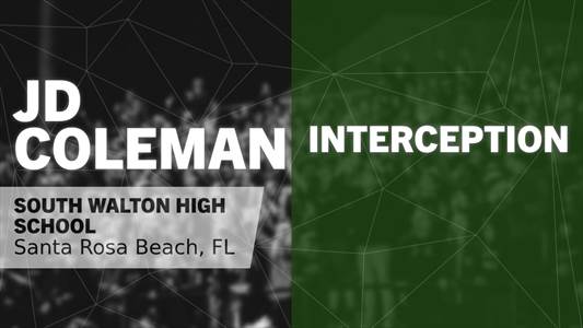 Jd Coleman Game Report: vs Florida State University High School
