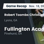 Football Game Preview: Robert Toombs Christian Academy Crusaders vs. Memorial Day Matadors