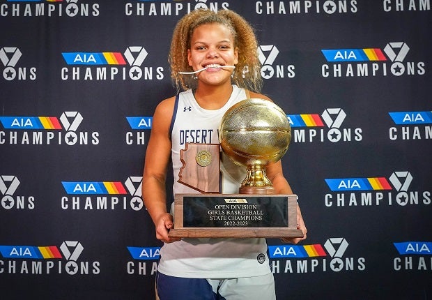 Desert Vista freshman Jerzy Robinson is the MaxPreps Arizona Player of the Year. She helped the Thunder to the inaugural Open Division title while averaging 22 points per game. (Photo: Steven Davis)