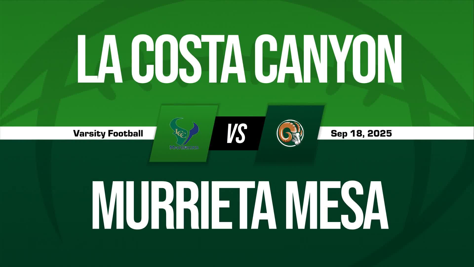 Football Game Preview: Murrieta Mesa Rams vs. Temecula Valley Go