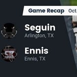 Football Game Recap: Ennis Lions vs. Seguin Cougars