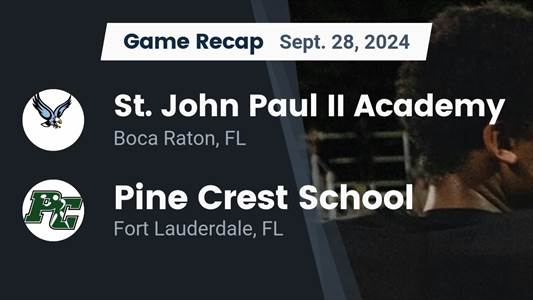 Football Recap: St. John Paul II Academy Comes Up Short Despite 