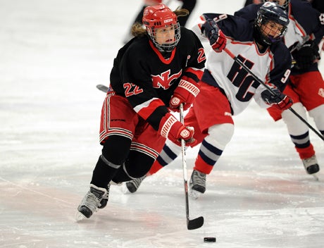 Looking up ice and looking for open teammates are assets that have made Olivia Hompe one of Connecticut's all-time girls hockey greats.