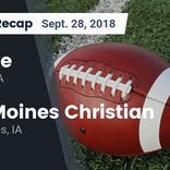 Football Game Preview: Des Moines Christian vs. Chariton