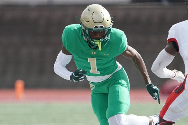 Junior K.J. Bolden hauled in a 28-yard touchdown pass on Buford's first possession.