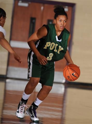 Poly guard Ariya Crook-Williams during win over No. 3 Bolingbrook.