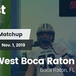 Football Game Recap: Suncoast vs. West Boca Raton