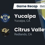 Football Game Recap: Yucaipa Thunderbirds vs. Citrus Valley Blackhawks