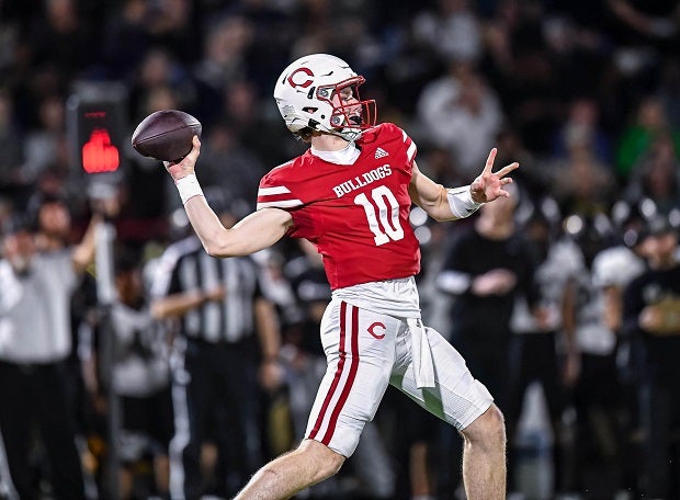 Carthage quarterback Connor Cuff led the Bulldogs to their ninth Texas state title. He's the MaxPreps Small Town All-America Player of the Year after throwing for more than 4,000 years and 52 scores. (Photo: Wayne Grubb)