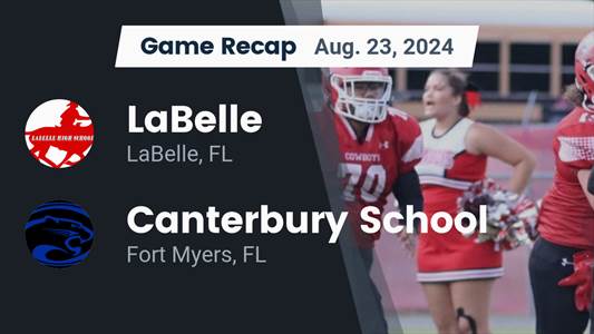 Football Recap: Labelle Piles Up the Points Against Canterbury