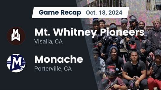 Football Recap: Ty Baxter Leads Monache to Victory over Mt. Whit