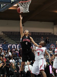 Salesian's Mariya Moore is being
sought by every Pacific-12 Conference
school and many others.