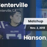Football Game Recap: Centerville vs. Hanson Memorial