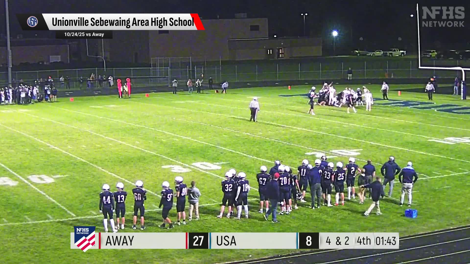 Football Recap: Unionville-Sebewaing Skates Past Genesee with Ease + How To Watch