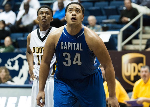Nifae Lealao brings some muscle to the lineup for California contender Capital Christian.