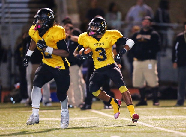 Ryan Payne, known for his offensive prowess, returned an interception and fumble for touchdowns for Antioch.