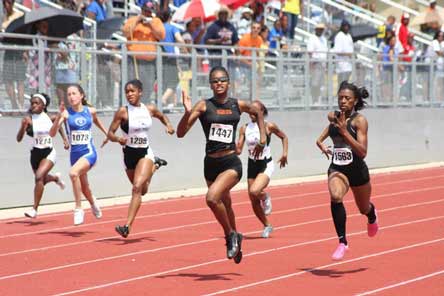 Kendall Baisden has fought back from a hamstring injury to place third in the USATF Junior Nationals.