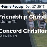 Football Game Preview: Grace Baptist Academy vs. Friendship Chri