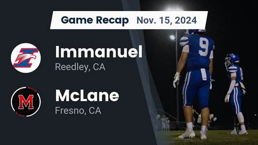 Football Recap: Immanuel Falls Short of Shafter in the Playoffs