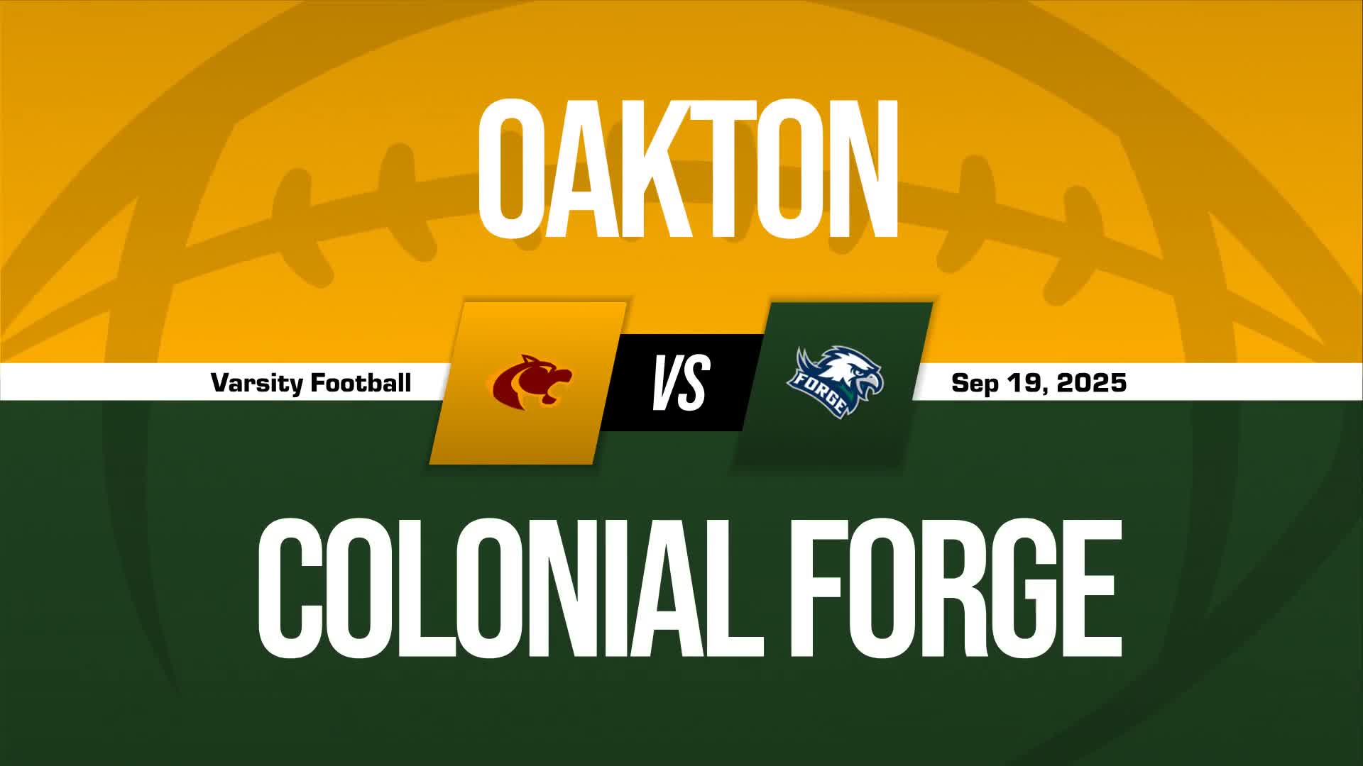 Football Recap: Colonial Forge Piles Up the Points Against Oakto