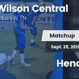 Football Game Recap: Wilson Central vs. Hendersonville