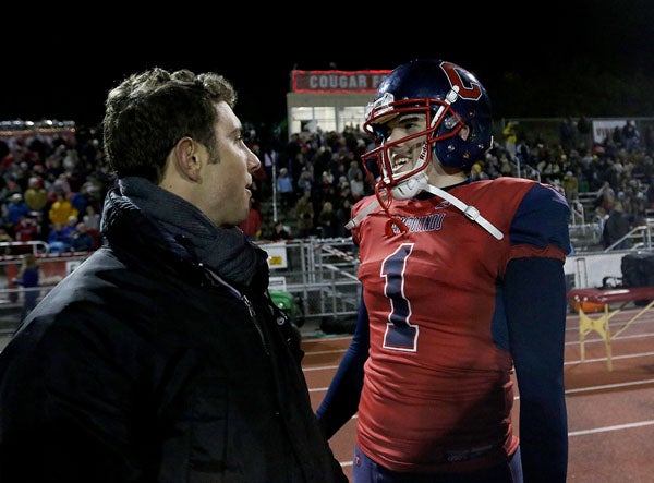 Campolindo kicker Matthew Blair basking following his team's 27-24 win over Milpitas. 