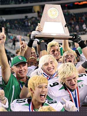 Dallas is high on the list thanks in part to Southlake 
Carroll and its multiple state championships.