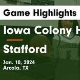 Basketball Game Recap: Stafford Spartans vs. Iowa Colony Pioneers