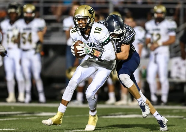 Terrell Brown of Basha (Chandler, Ariz.) piled up 332 receiving yards over the weekend against Desert Vista.