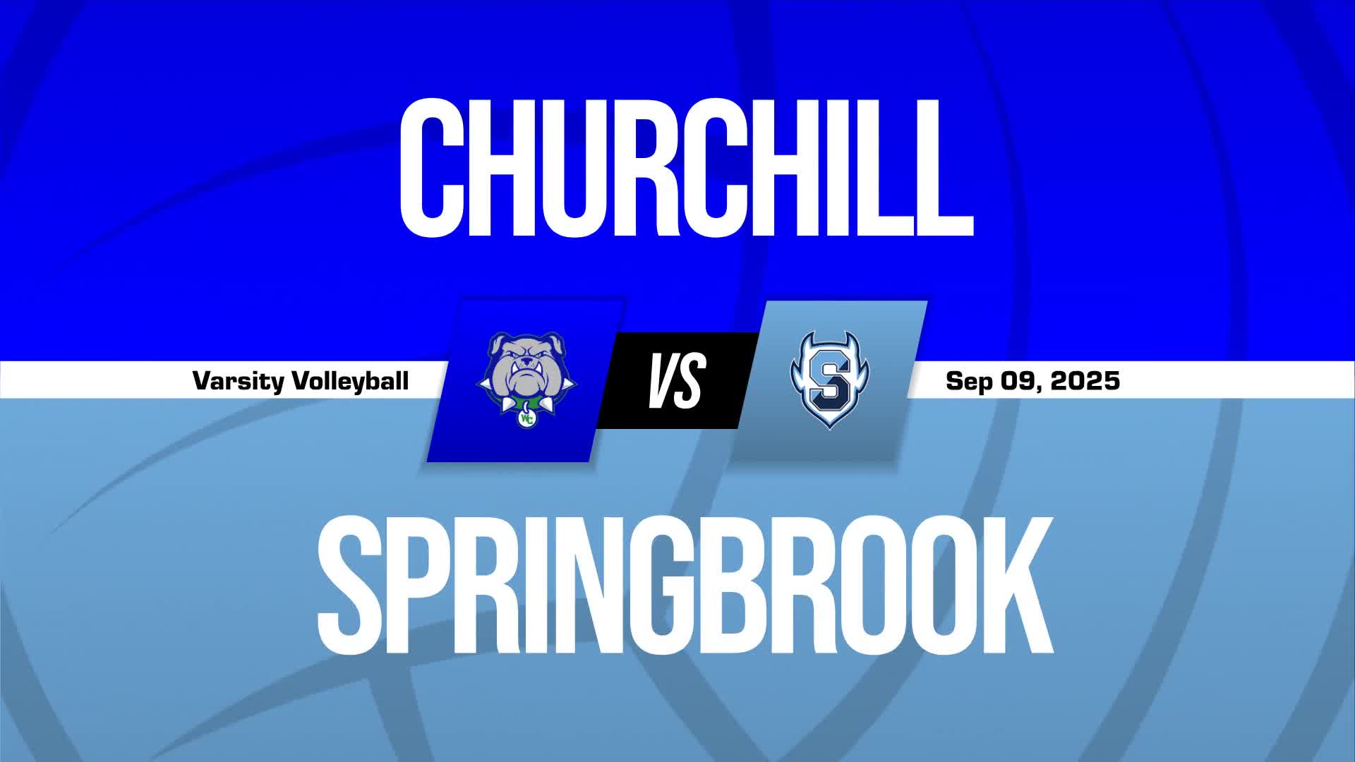 Volleyball Recap: Springbrook Falls to Churchill in First Game o