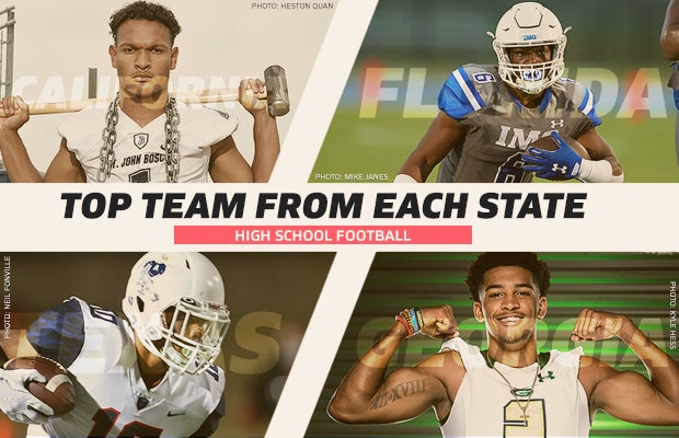 Top football team in every state