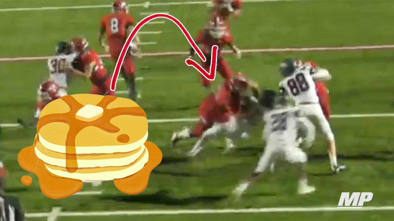 Video: Alabama guard unleashes vicious pancake block