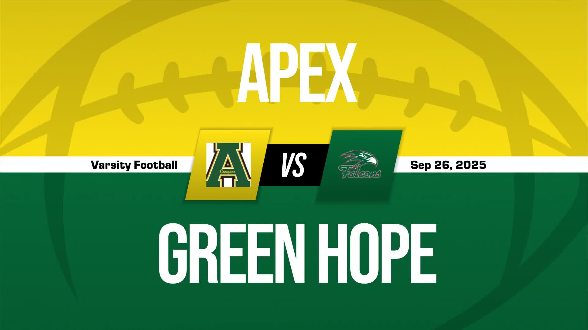 Football Game Preview: Apex Cougars vs. Apex Friendship Patriots