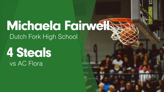 Michaela Fairwell Game Report: vs Irmo