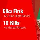 Softball Recap: Mt. Zion triumphant thanks to a strong effort from  Ella Fink
