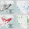 Percentage of college women's volleyball players who stay in-state for every state