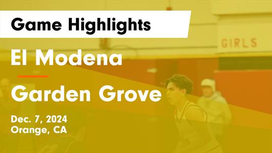 Basketball Recap: El Modena Gets the Win