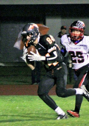 David Krupsky on the receiving end of a TD.