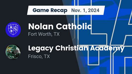 Football Recap: Legacy Christian Academy Takes a Loss