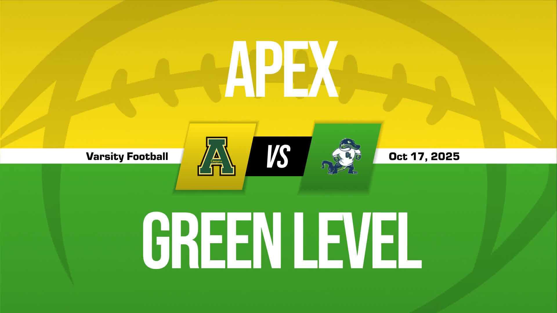 Football Game Preview: Apex Cougars vs. Panther Creek Catamounts + How To Watch