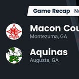 Football Game Recap: Aquinas Fightin&#39; Irish vs. Macon County Bulldogs