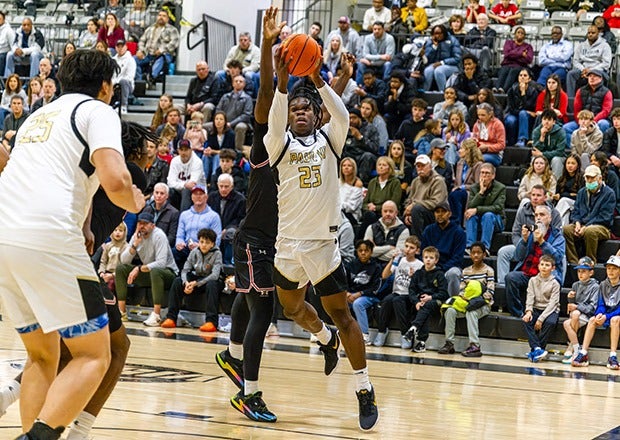 Jordan Smith had a game-high 24 points as No. 1 Paul VI held off St. John's 70-64 in the MaxPreps Game of the Week. The Panthers got seven fourth-quarter free throws from Smith to help hold off their WCAC rival. (PHOTO: David Custer)