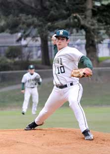 Dylan Davis stars as a pitcher butis also proficient with the batand in the field.