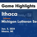 Basketball Game Recap: Michigan Lutheran Seminary Cardinals vs. Ithaca Yellowjackets